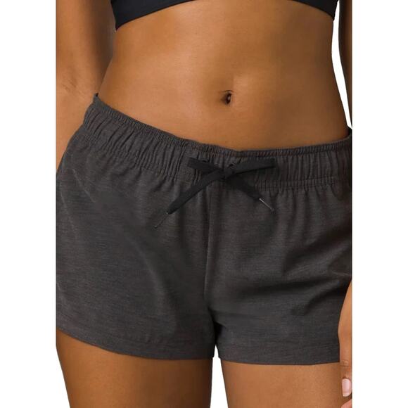 prAna Mariya Hybrid Swim Shorts Womens XS Grey Organic Recycled Quick Dry Hike - Picture 1 of 11